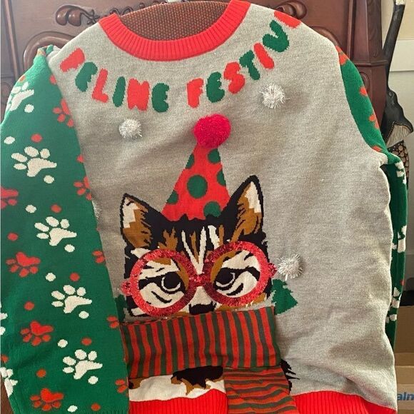 Women’s Plus Christmas Sweater Top - Picture 2 of 3